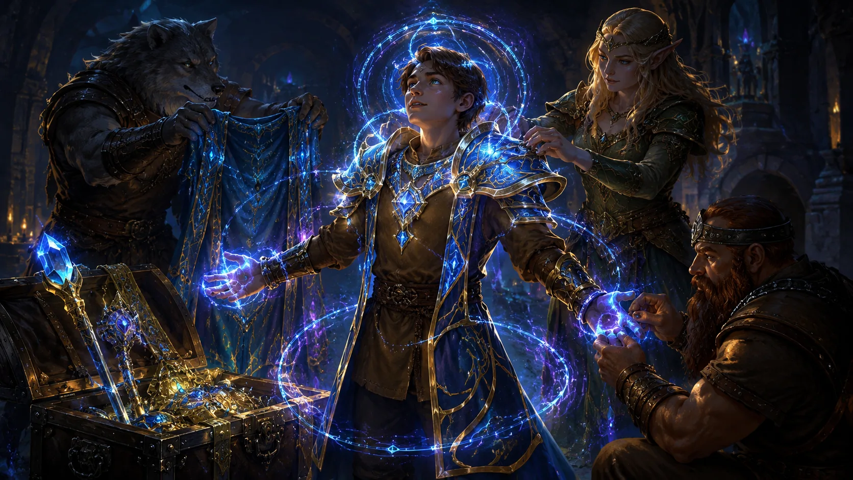 Item level requirements and worn spell foci illustration